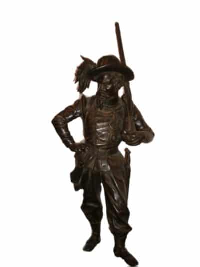 19th Century Large American Confederate Soldier Sculpture 19th century Antique Sculptures 3