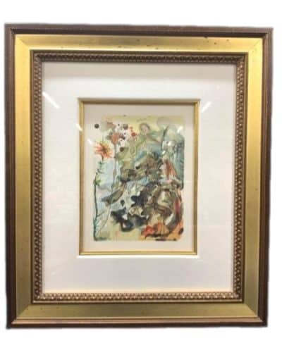 SALVADOR DALI, Heaven Canto Divine Comedy 26, With CERTIFIKAT… Antique Art 3