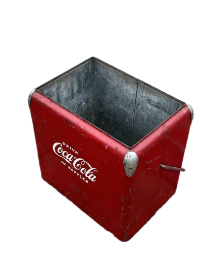 Vintage American COCA COLA Cool Box & Ice Box. Antique Boxes 4