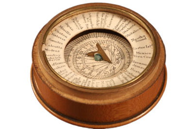 19th Century Magnetic Dial Sundial Compass Antique Nautical 8