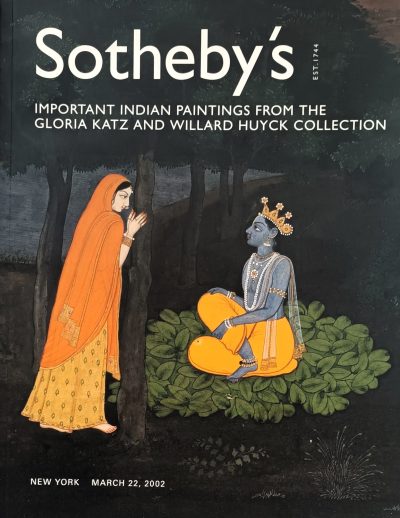 Sotheby’s ~ Important Indian Paintings from the Gloria Katz and Willard Huyck Collection ~ New York ~ 22. 03. 2002 Auction Catalogues 3