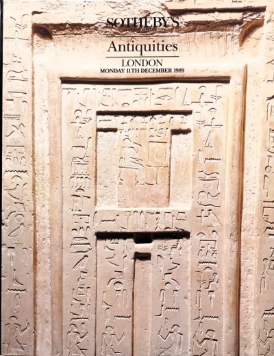 Sotheby’s ~ Antiquities ~ London ~ 11. 12. 1989 Auction Catalogues 3