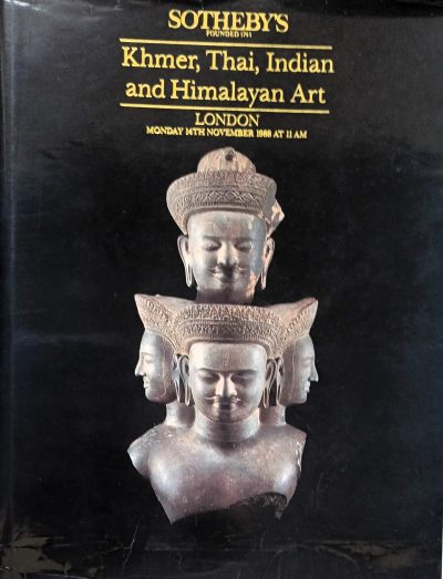 Sotheby’s ~ Khmer, Thai, Indian and Himalayan Art ~ London ~ 14. 11. 1988 Auction Catalogues 3