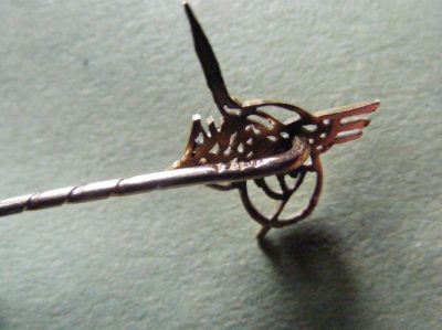 Rare Beautiful 14k solid gold Ottoman Tughra Turban Pin 100 years old Antique Jewellery 5