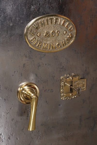 Victorian Polished Iron Safe safe Antique Metals 13