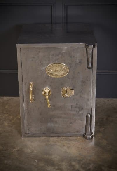 Victorian Polished Iron Safe safe Antique Metals 5