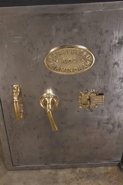 Victorian Polished Iron Safe safe Antique Metals 6