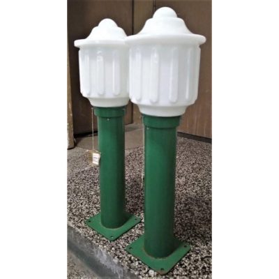 A Pair Vintage Green Garden Light, Unused. Antique Furniture 5