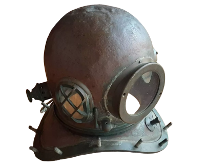 Antique JAPANESE Divers Marine Helmet Antique Collectibles 3