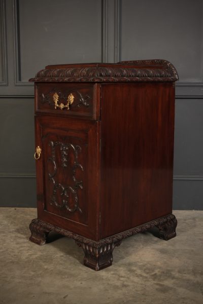 Pair Carved Mahogany Bedside Cabinets bedside Antique Cabinets 8