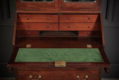 George III Mahogany Bureau Bookcase bookcase bureau Antique Bookcases 12