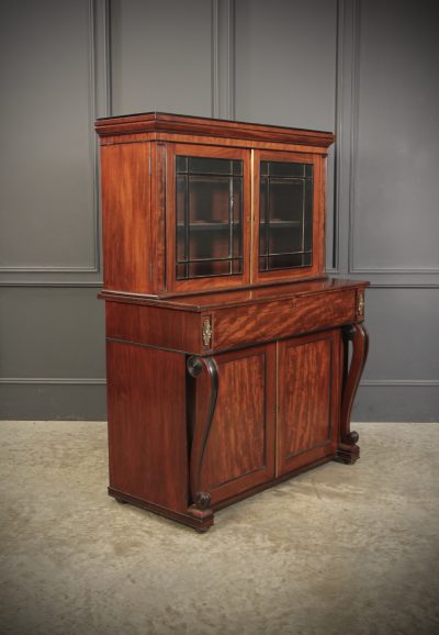 Regency Mahogany Secrétaire Bookcase - Image 6