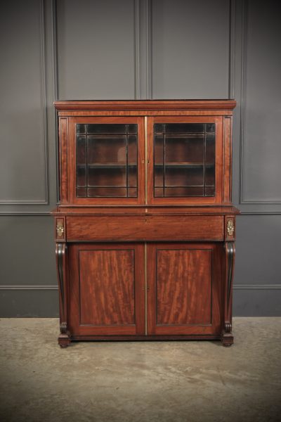 Regency Mahogany Secrétaire Bookcase bookcase Antique Bookcases 9