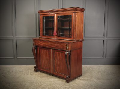 Regency Mahogany Secrétaire Bookcase