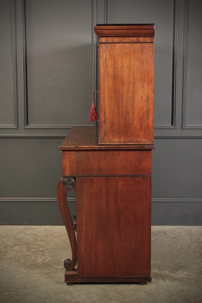 Regency Mahogany Secrétaire Bookcase - Image 8