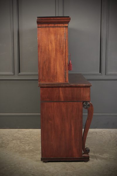 Regency Mahogany Secrétaire Bookcase - Image 13