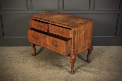 Queen Anne Walnut Low Chest Of Drawers 18th century chest of drawers Antique Chest Of Drawers 10