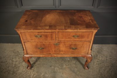 Queen Anne Walnut Low Chest Of Drawers 18th century chest of drawers Antique Chest Of Drawers 13