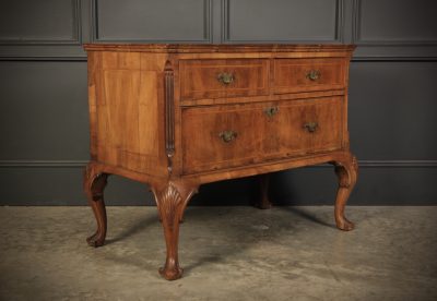 Queen Anne Walnut Low Chest Of Drawers 18th century chest of drawers Antique Chest Of Drawers 4