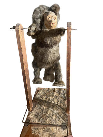 Antique Creepy Monkey Twirling Toy - Image 3