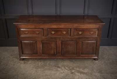 18th Century Rustic Oak Sideboard antique side table Antique Furniture 3