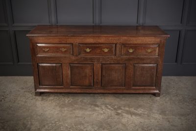 18th Century Rustic Oak Sideboard antique side table Antique Furniture 6