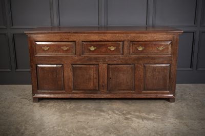 18th Century Rustic Oak Sideboard antique side table Antique Furniture 7