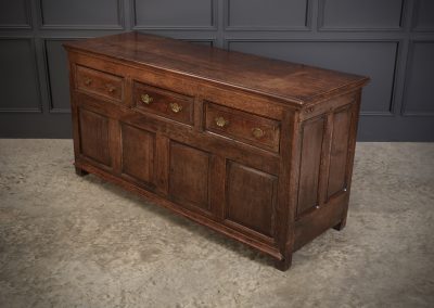 18th Century Rustic Oak Sideboard antique side table Antique Furniture 9