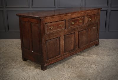 18th Century Rustic Oak Sideboard antique side table Antique Furniture 4