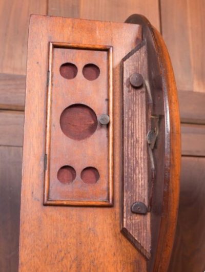 Mahogany Drop Dial Fusee Wall Clock SAI2017 - Image 14