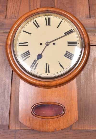 Mahogany Drop Dial Fusee Wall Clock SAI2017 - Image 6