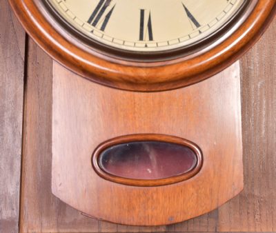 Mahogany Drop Dial Fusee Wall Clock SAI2017 - Image 7