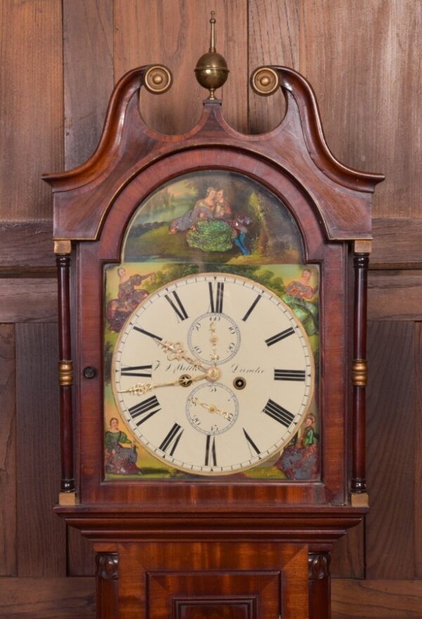 Scottish Victorian Mahogany Longcase Clock SAI2178 longcase clock Antique Clocks 15