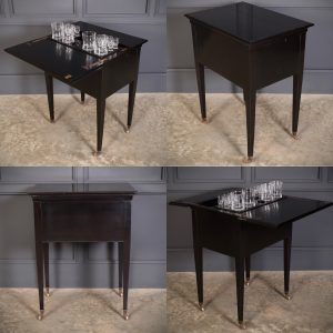 Black Surprise Drinks & Cocktail Table by Waring & Gillow antique side table Antique Furniture