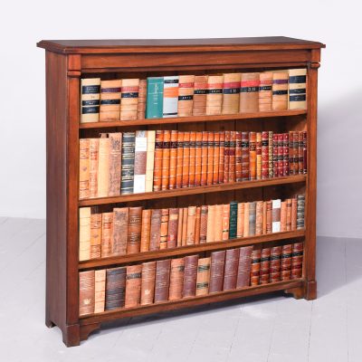 Quality William IV Mahogany Low Open Bookcase Antique Bookcases 3