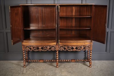 Double Bow Front Burr Walnut Cocktail Cabinet Antique Cabinet Antique Cabinets 10