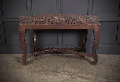 19th Century Carved Burmese Console Table - Image 11