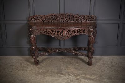 19th Century Carved Burmese Console Table - Image 3