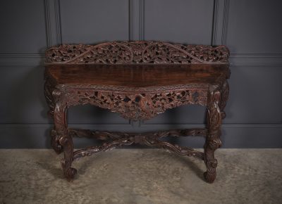 19th Century Carved Burmese Console Table console Antique Furniture 6