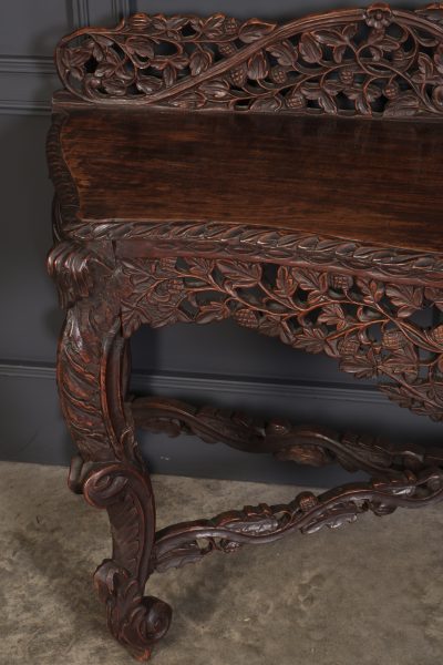 19th Century Carved Burmese Console Table - Image 6