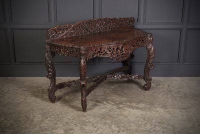 19th Century Carved Burmese Console Table