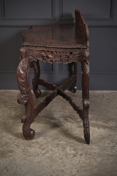 19th Century Carved Burmese Console Table console Antique Furniture 12