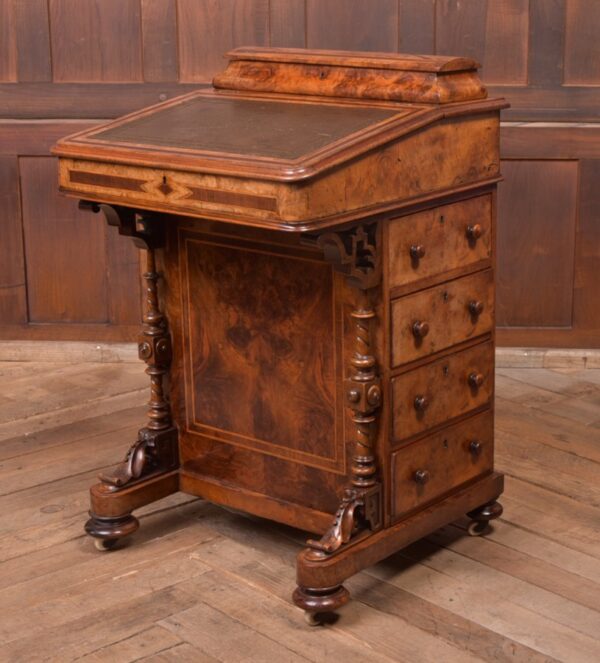 Victorian Walnut Davenport SAI2338 - Image 16