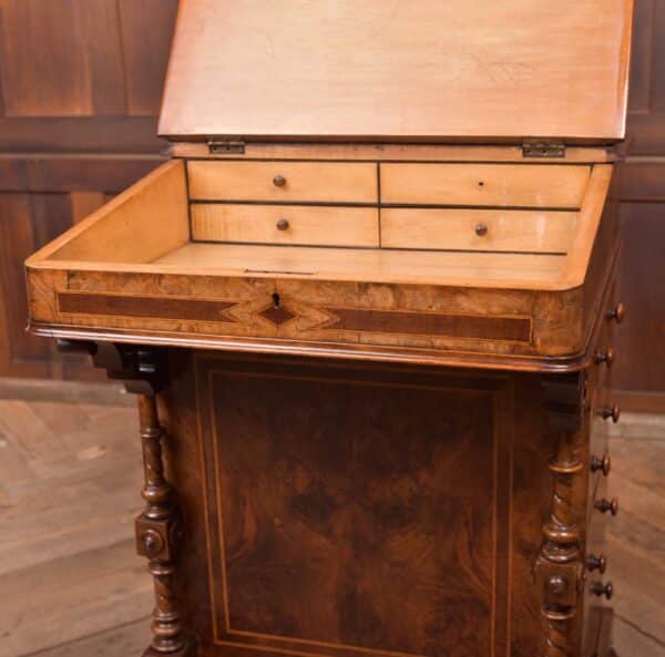 Victorian Walnut Davenport SAI2338 - Image 9