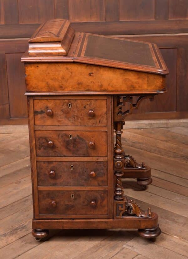 Victorian Walnut Davenport SAI2338 - Image 7