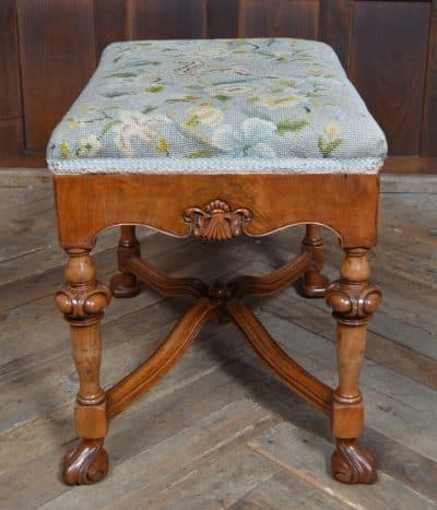 Victorian Walnut Stool SAI3201 Antique Furniture 5