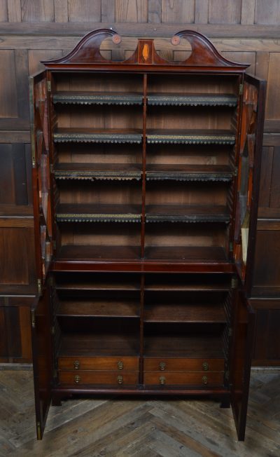 Georgian Mahogany Bookcase SAI3568 Georgian Antique Bookcases 10