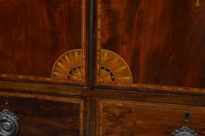 Edwardian Mahogany Wardrobe SAI3571 - Image 5