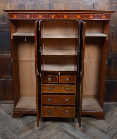 Edwardian Mahogany Wardrobe SAI3571 - Image 8