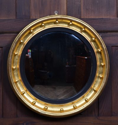 19th Century Round Gilt Convex Mirror SAI3583 antique mirrors Antique Mirrors 3